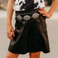Girls Black Leather Skirt by Shea Baby