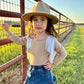 Girls Tan Solid w/t Fringe Onesie or Shirt by Shea Baby