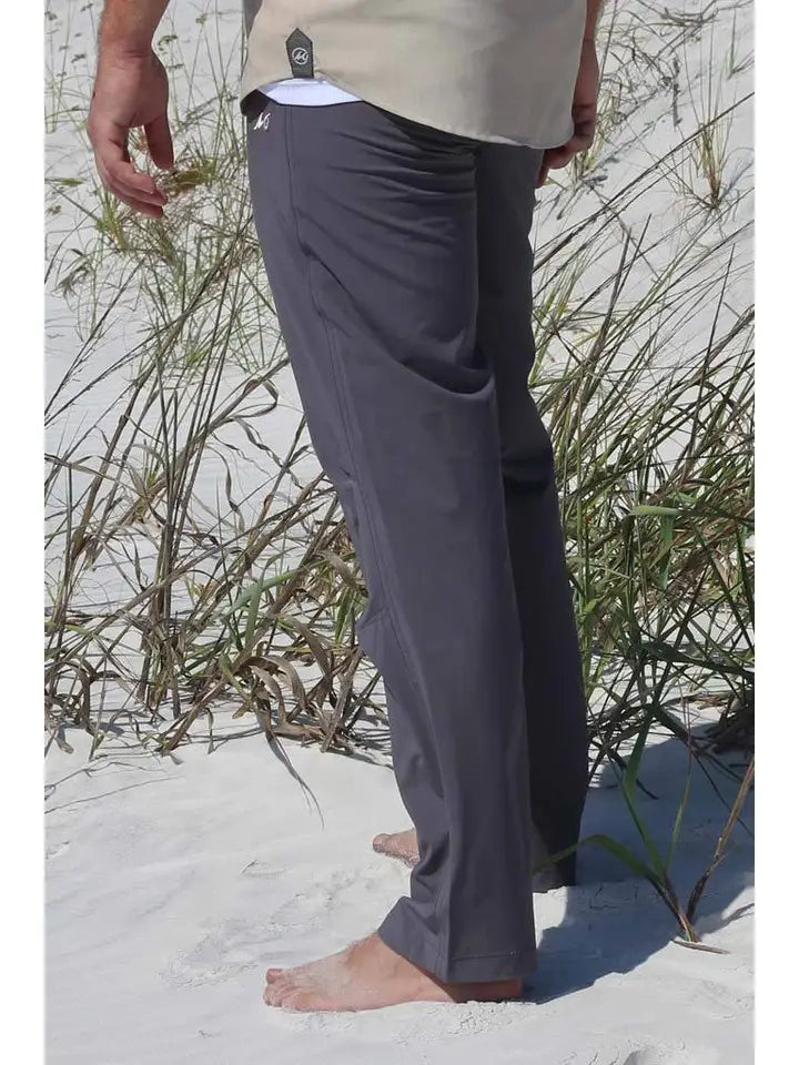Men's Stretch Fit Pants-Sharkskin Grey