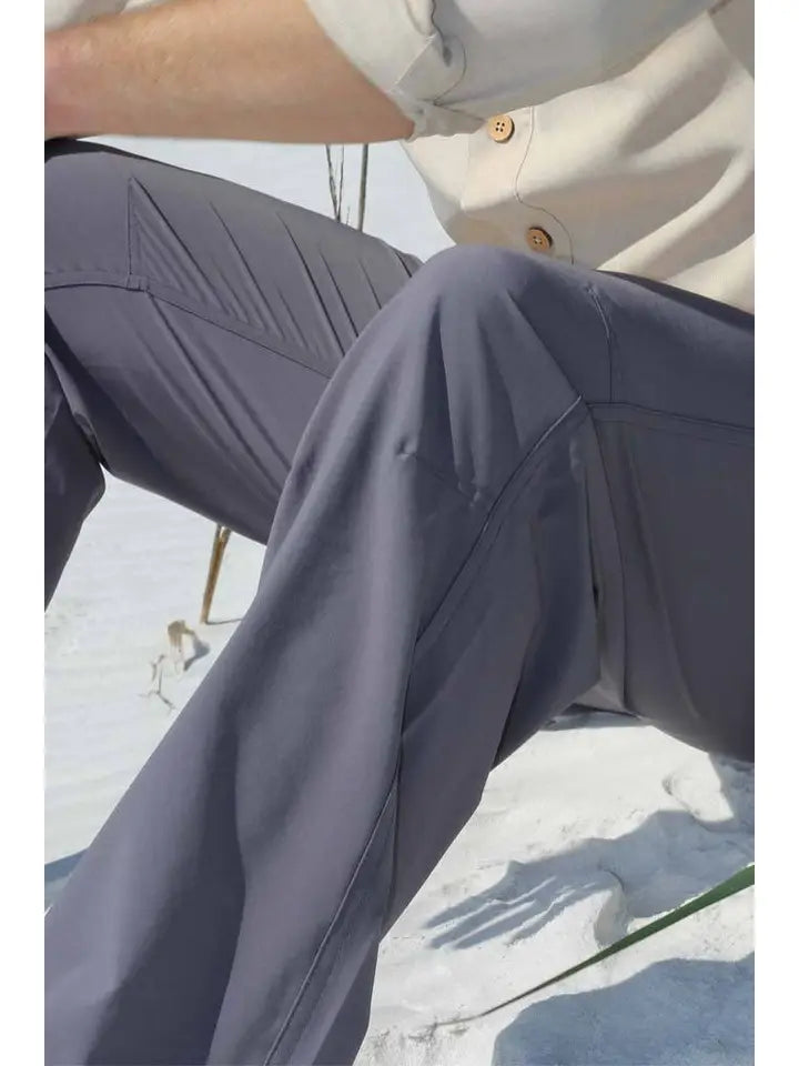 Men's Stretch Fit Pants-Sharkskin Grey