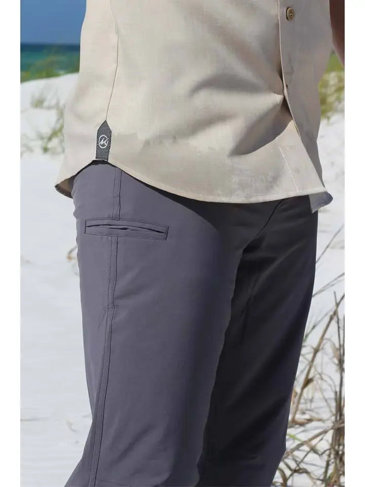 Men's Stretch Fit Pants-Sharkskin Grey