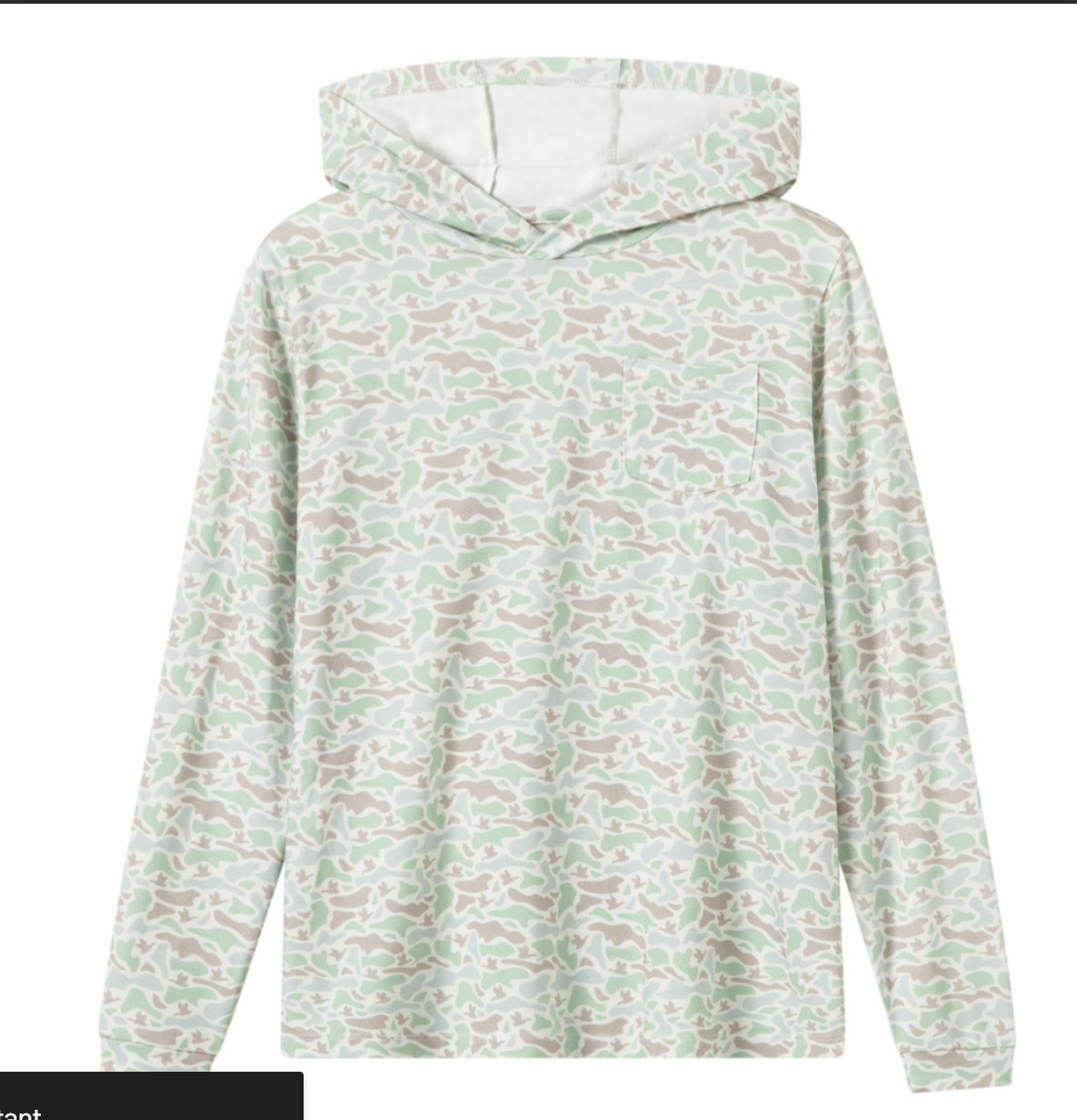 Boys Marsh Camo Lightweight Hoodie by Meripex