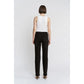 Ladies Mica Denim High Rise Straight Embellished Jeans-Black Pearl