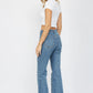 Ladies Mica Denim High Rise Wide Leg Jeans With Jeweled Embellishments-Long