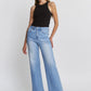 Ladies Mica Denim High Rise Wide Leg Jeans With Jeweled Embellishments-Long (Copy)High Rise Wide Leg Pearl Embellishment Jeans