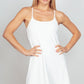 Ladies Sleeveless Active Tennis Dress by VeryJ - White
