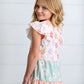 Girls Daisy & Checkered Tiered Spring Easter Summer Dress