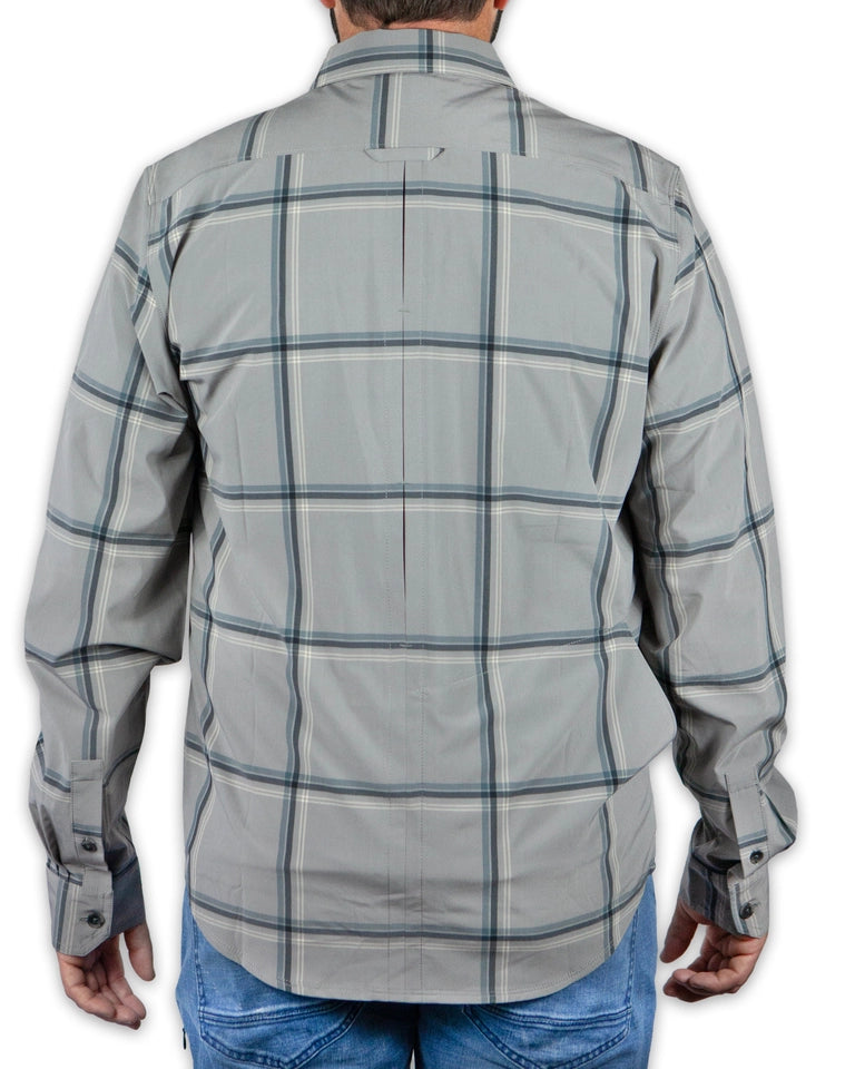 Men's Men's Scrimshaw Long Sleeve Shirt-Steeple Grey