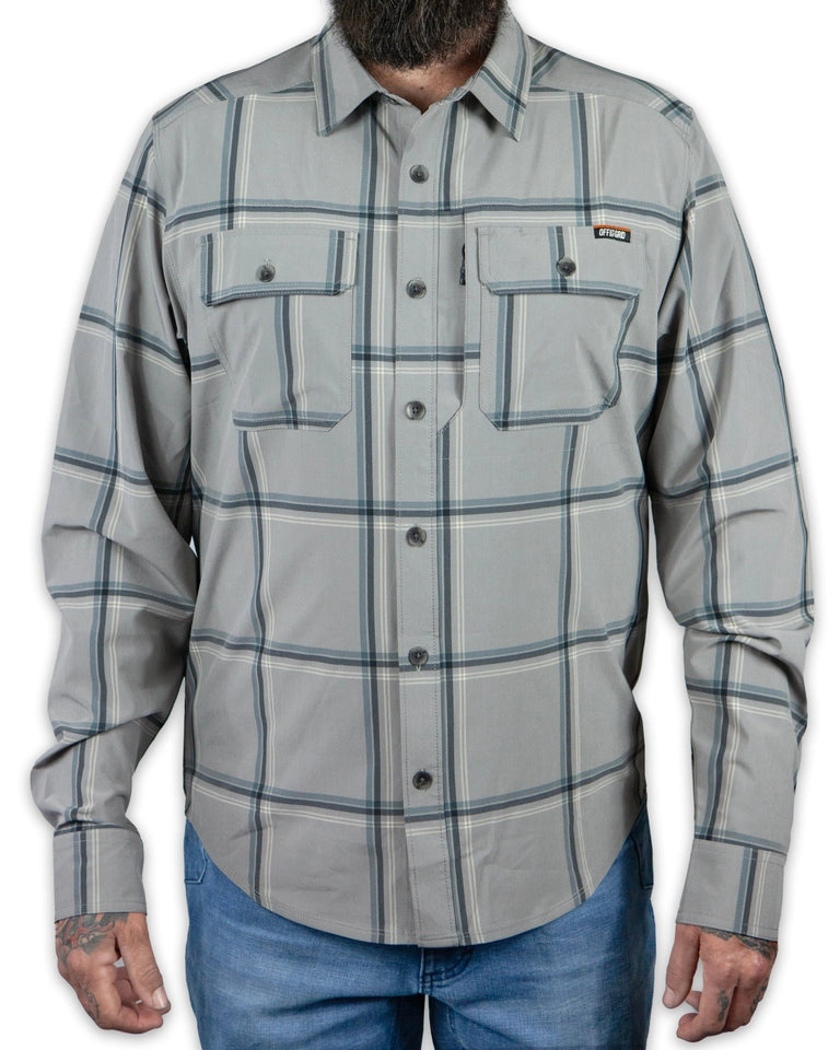Men's Men's Scrimshaw Long Sleeve Shirt-Steeple Grey