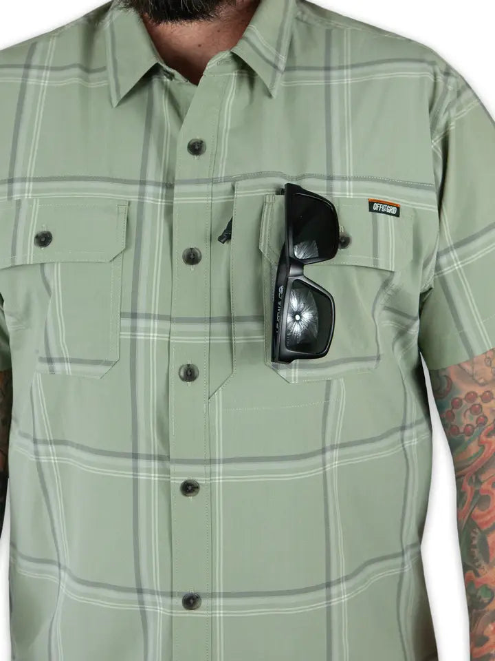 Men's Jack Knife Short Sleeve Shirt - Sage Green