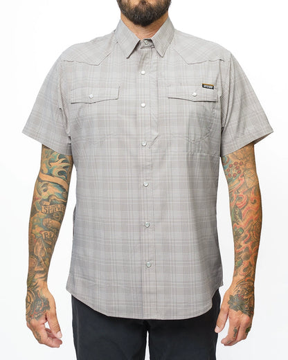 Men's Deke Short Sleeve Pearl Snap Shirt - Storm Grey