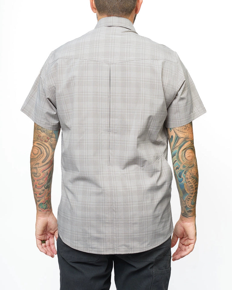 Men's Deke Short Sleeve Pearl Snap Shirt - Storm Grey