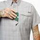 Men's Deke Short Sleeve Pearl Snap Shirt - Storm Grey