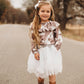 Girls Brown Cowprint L/S Onesie or Shirt by Shea Baby