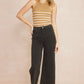 Ladies Acid Washed High-Waited Wide-Leg Pants by Entro