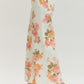 Ladies Floral Print Wide-Leg Pants by Entro-Ecru