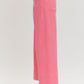 Ladies Mid Rise Ankle-Length Pants by Entro-Pink