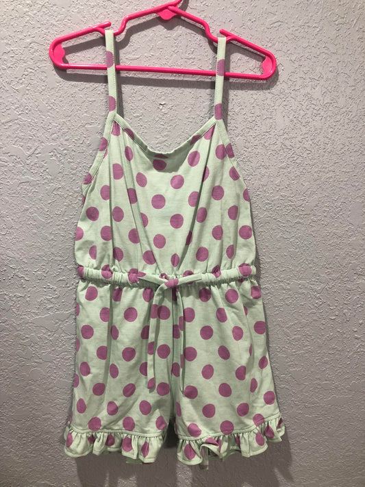 Girls Polka Dot Sleeveless Romper by Three Sisters