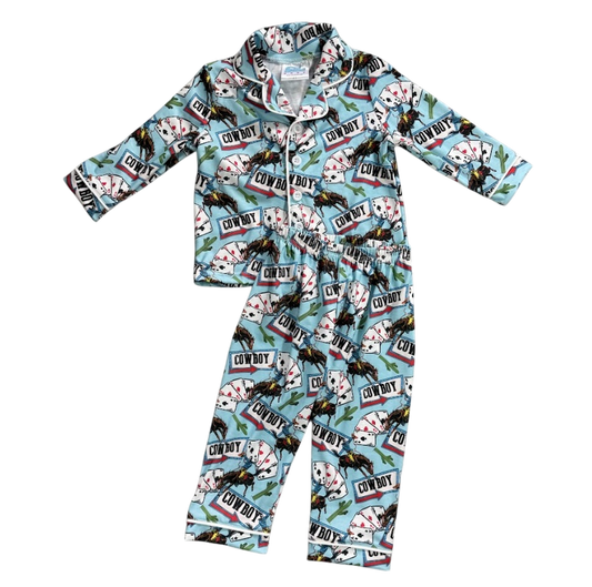 Boys Vegas Cowboy Pajamas by Shea Baby
