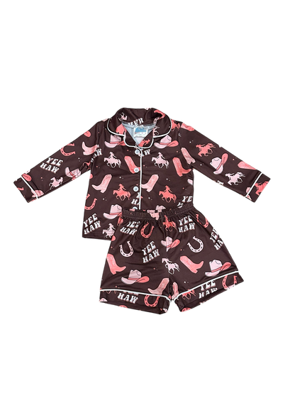 Girls Yeehaw Cowgirl Pajamas by Shea Baby