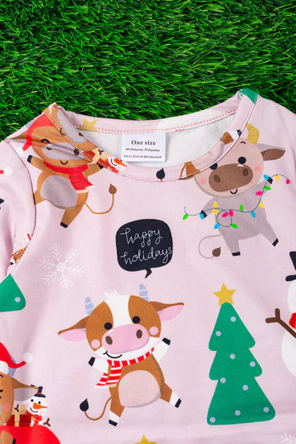 Christmas in the Farm Baby Gown