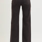 Ladies High Rise Straight Lurex Stripe Pants-Black