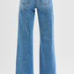 Ladies Low Rise Wide Leg Jeans by Risen Jeans-Medium