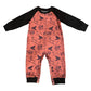 Boys Maroon Indian Print Long Sleeve Romper or Tee by Shea Baby
