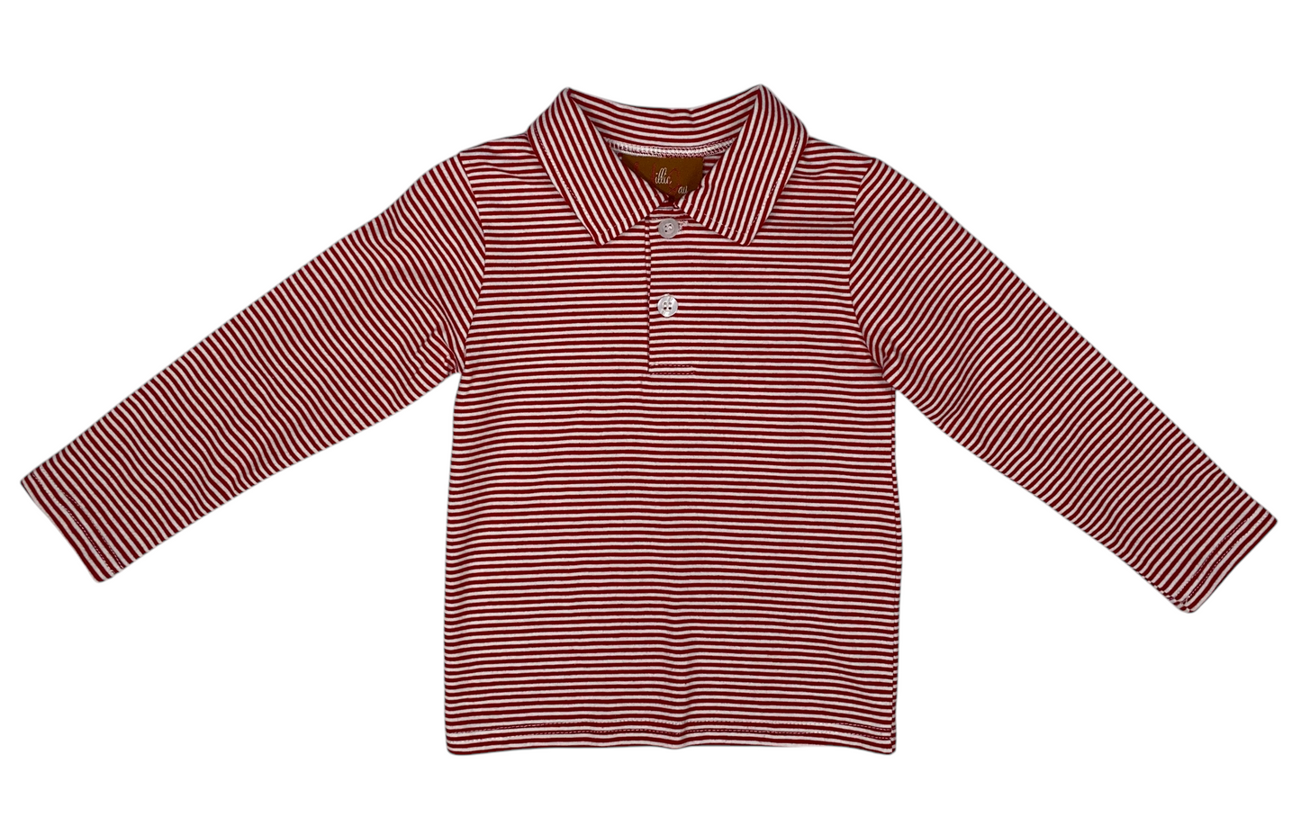 Boys Red Stripe Weston L/S Shirt by Millie Jay