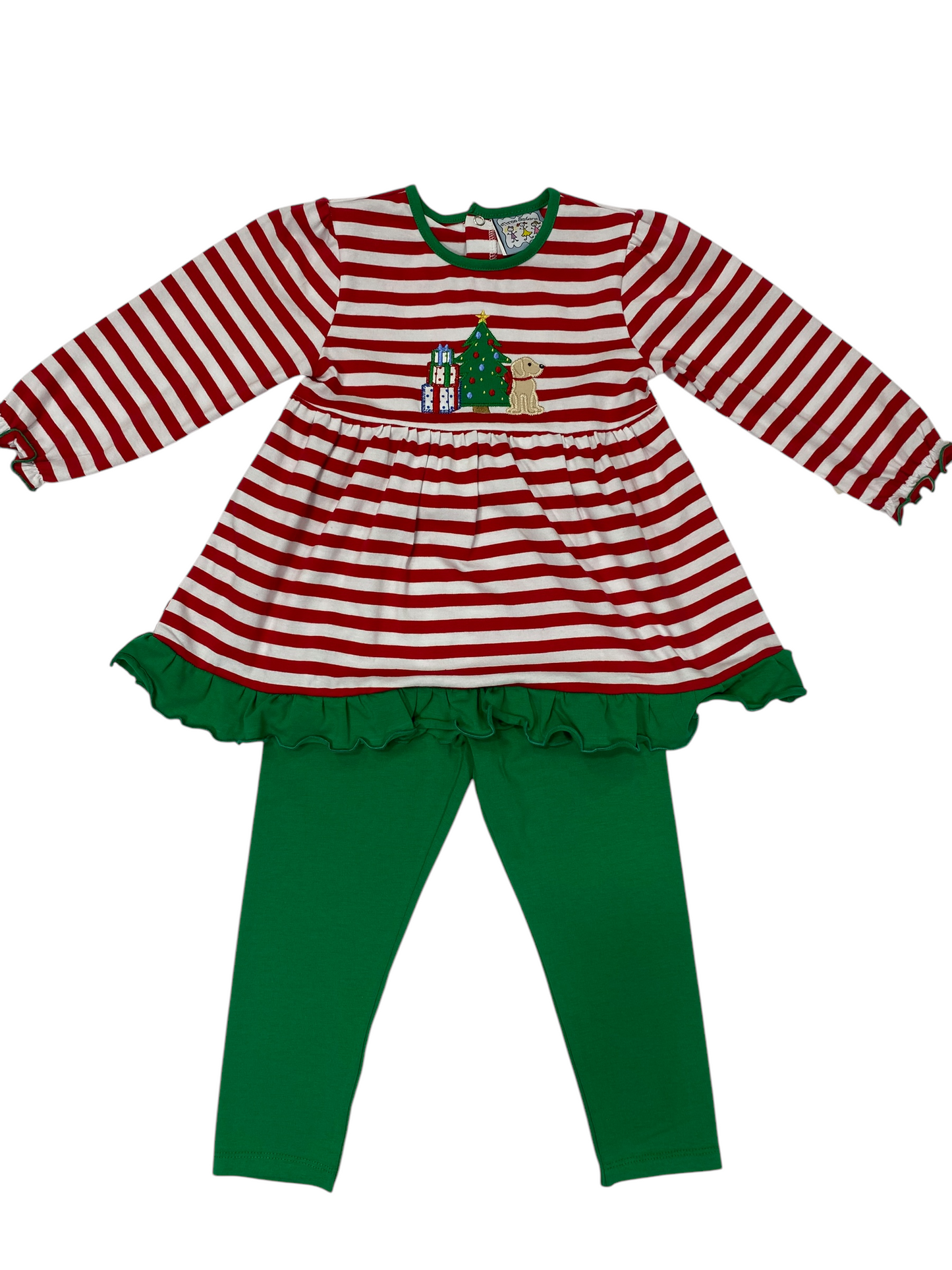 Girls Christmas Morning Legging Set by Three Sisters