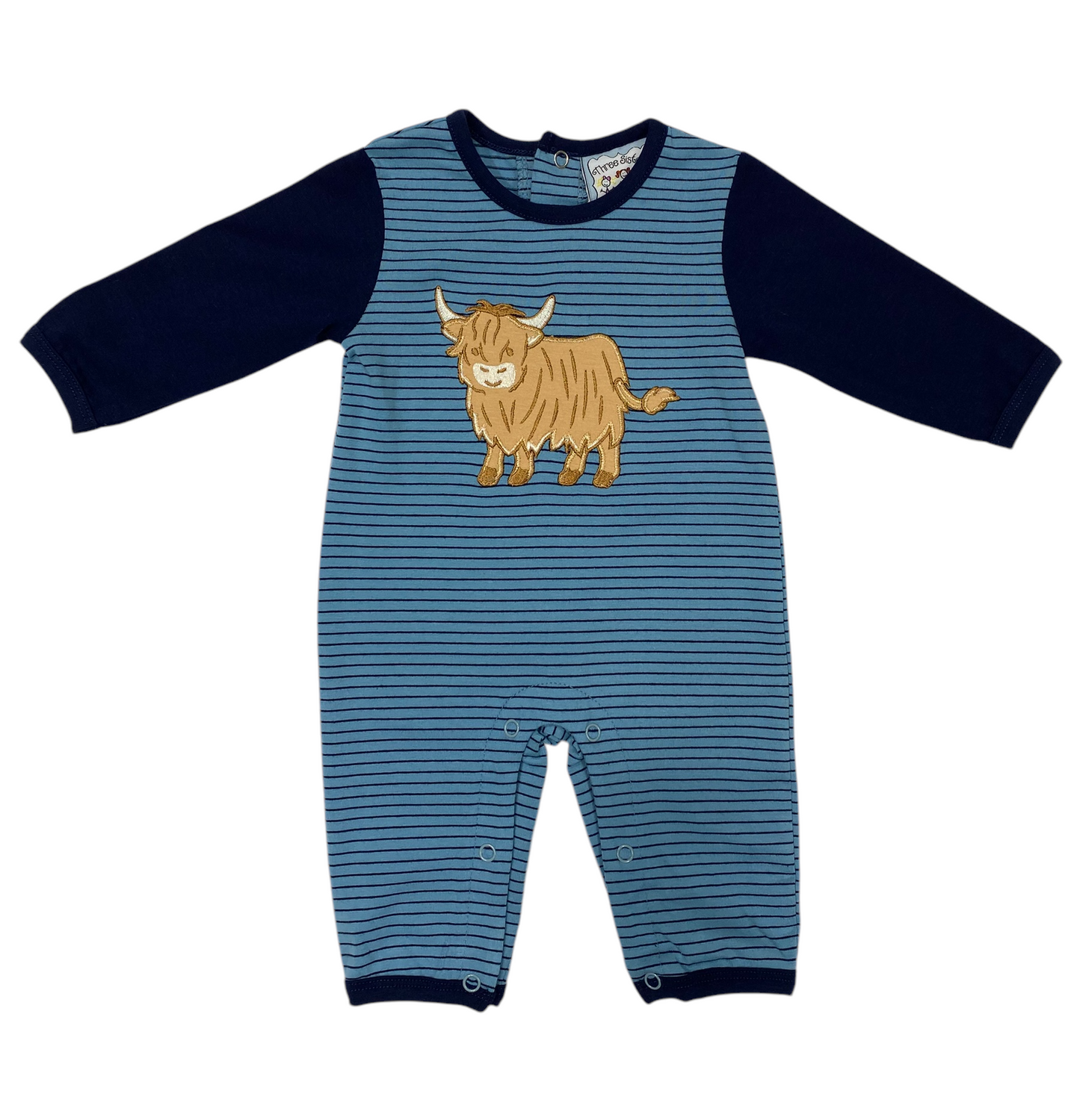 Boys Highland Cow Romper by Three Sisters