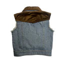 Girls Denim Suede Vest by Shea Baby