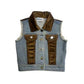 Girls Denim Suede Vest by Shea Baby