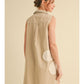 Ladies Jodifl Flower Patch Dress-Taupe