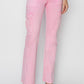 Ladies High Rise Straight Pants by Risen Jeans-Acid Pink