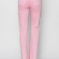 Ladies High Rise Straight Pants by Risen Jeans-Acid Pink