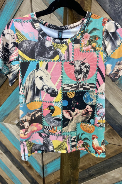 Girls Mini Rowdy Ranch Top by Sterling Kreek