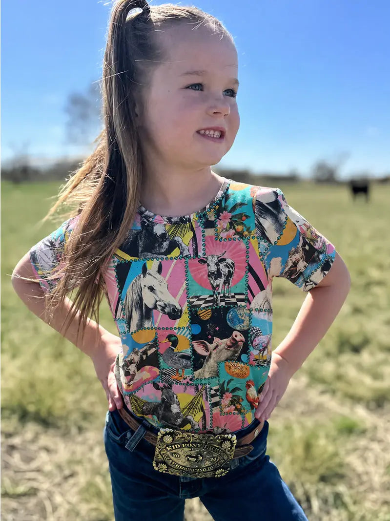 Girls Mini Rowdy Ranch Top by Sterling Kreek