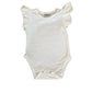 Girls Cream Ruffle Sleeve Onesie or Shirt by Shea Baby