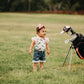 Girls Green & Pink Horse Polo Onesie by Shea Baby