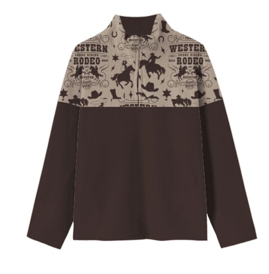 Boys Western Rodeo Fleece Zip Up  by Shea Baby