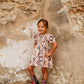 Girls Aztec Flutter Sleeve Dress by Shea Baby