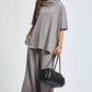 Ladies Cowl Neck Top and Relaxed Pants Set