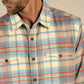 Men's Moab Stretch Flannel by Sendero-Blue/Red