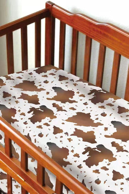 Cow Print Crib Sheet