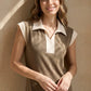 Ladies Drop Shoulder Midi Dress with Pockets-Mocha