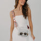 Floral Purse Strap - Texas Tech