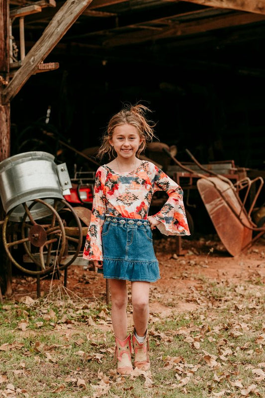 Girls Aztec Long Sleeve Onesie or Shirt by Shea Baby