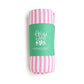 Lana Pink Ribbed Swaddle Bamboo Baby Blanket