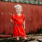 Girls Southwest Red Fringe Dress by Shea Baby
